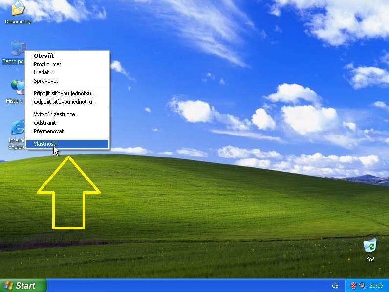 Vzdálená plocha Windows XP