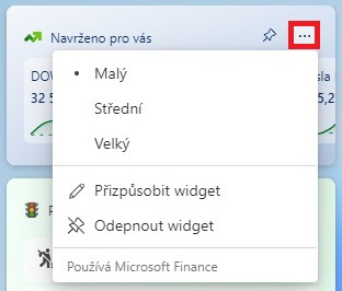 Widgety ve Windows 11 - 5