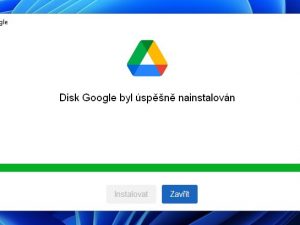 Google Drive jako síťový disk ve Windows