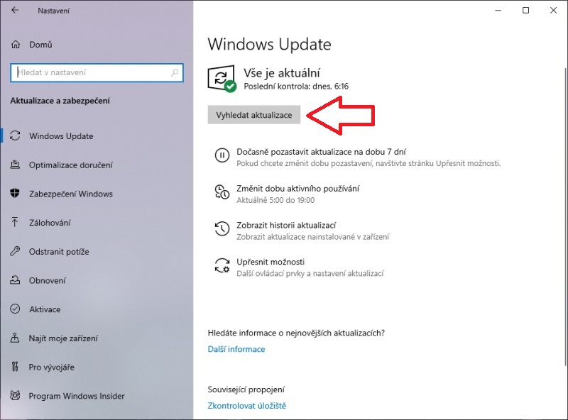 Aktualizace Windows 10 - 2