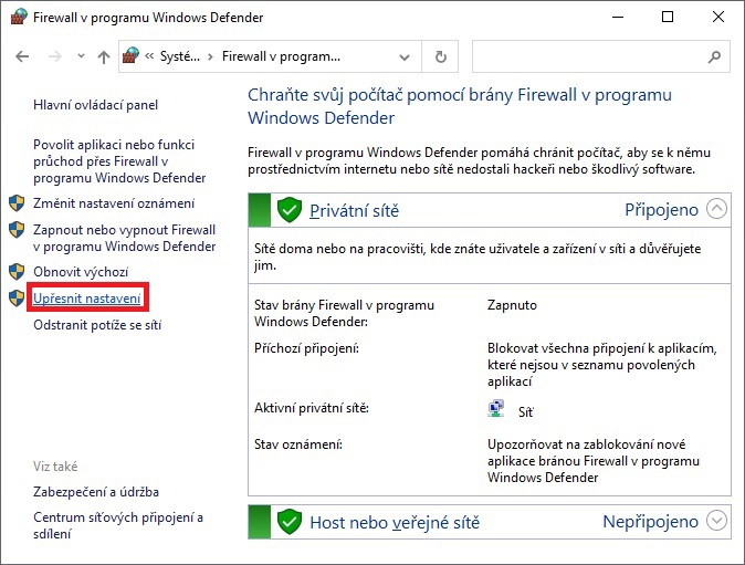 Jak zakázat programu přístup k internetu ve Windows 10 - 4