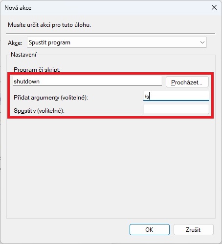 Automatické vypnutí pc Windows 11 - 4
