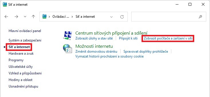 Windows 11 zobrazit počítače v síti