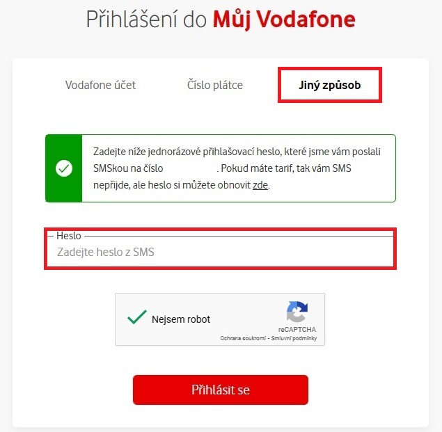 Jak aktivovat Vodafone 15GB internet 2