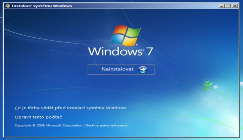 Instalace Windows 7 - 2