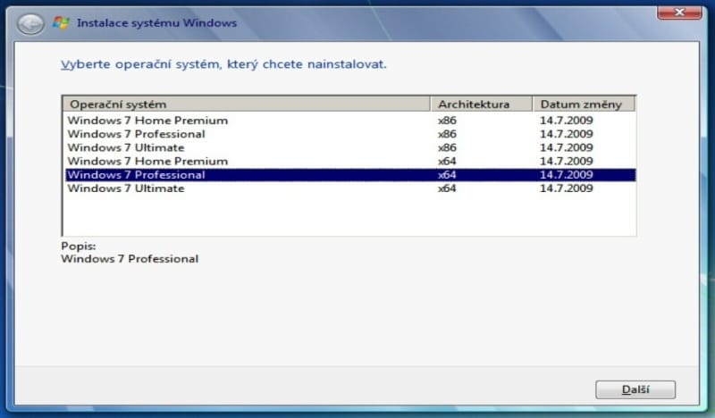 Instalace Windows 7 - 3