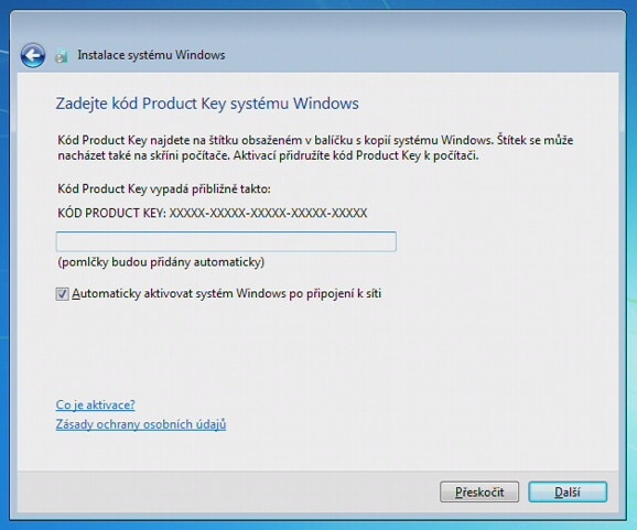 Instalace Windows 7 - 13