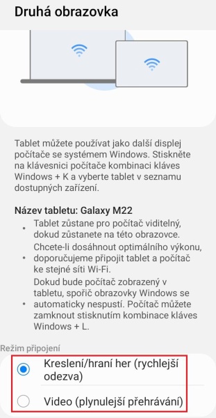 Jak rozšířit plochu Windows s mobilem Samsung 7