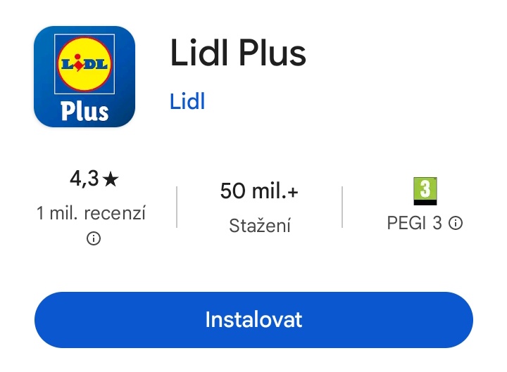Lidl Plus aplikace 01