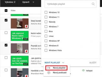 Jak vytvořit playlist na YouTube 2