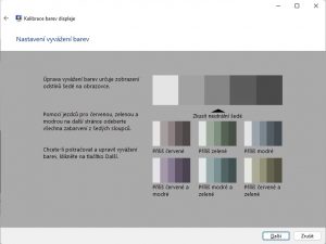 DCCW – kalibrace barev displeje ve Windows