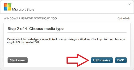 Windows 7 USB/DVD download tool 3