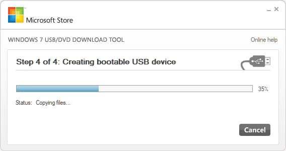 Windows 7 USB/DVD download tool 7