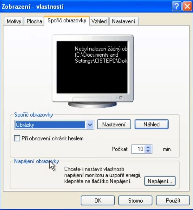 Windows XP šetřič obrazovky (screensaver) 11